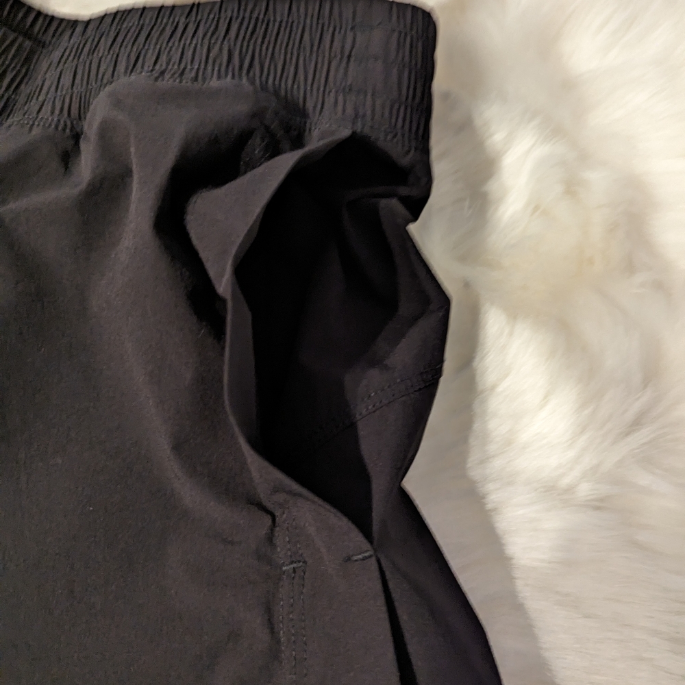 ZYIA Black‎ Work Flow Gaucho Pants High Rise Athletic Wide Leg Crop Medium - Picture 9 of 11
